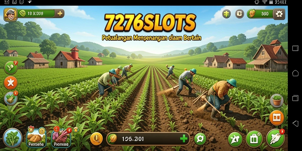 Tampilan gameplay menarik dari 7276SLOTS yang penuh warna.