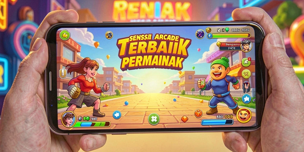 Screenshot gameplay 8G8G yang menunjukkan keseruan permainan Arcade.