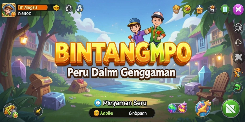 Tampilan gameplay yang menarik dalam BINTANGMPO dengan grafis cerah.