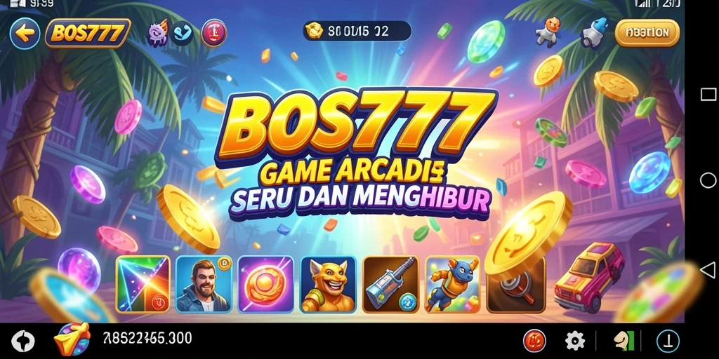 Tampilan gameplay seru dan menantang pada BOS777.