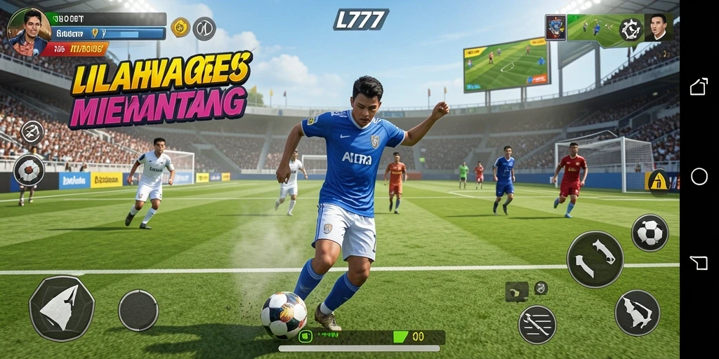 Tampilan gameplay seru dari L777 dengan aksi olahraga menarik.