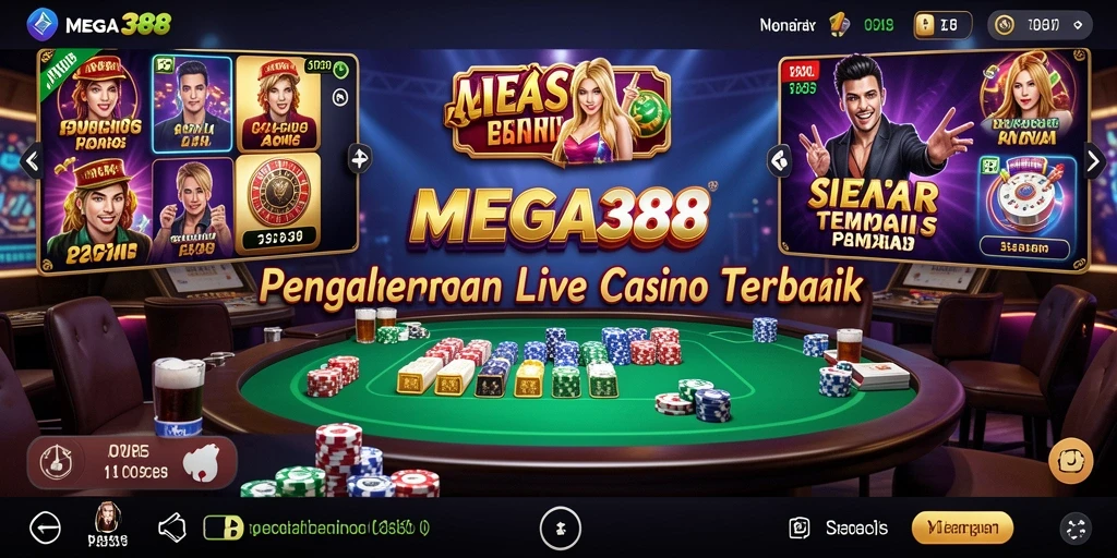 Tampilan menarik saat bermain Live Casino di MEGA388.