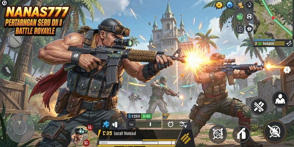 Gameplay mendebarkan di medan perang NANAS777