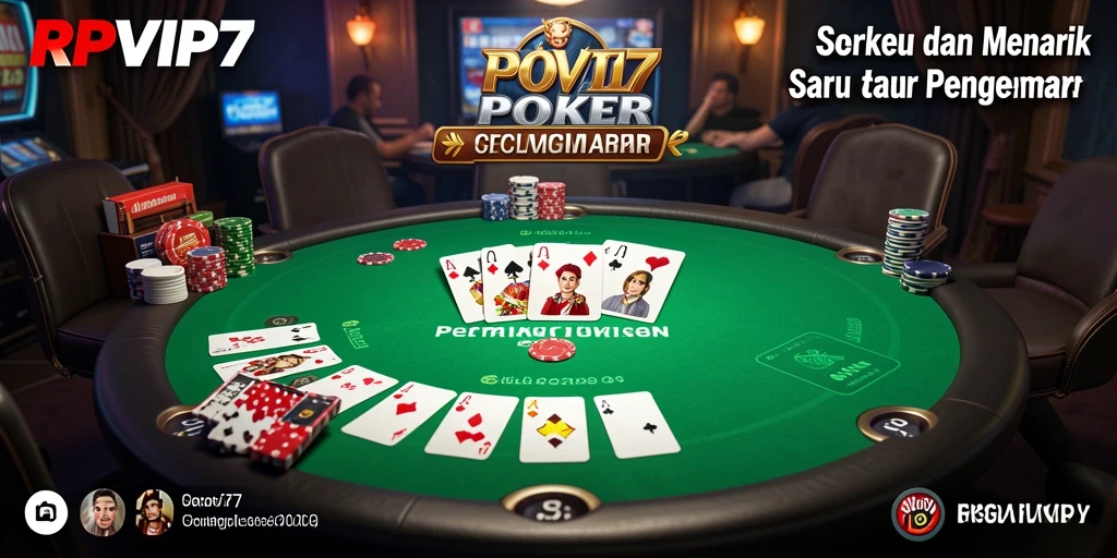 Gameplay menarik Poker di RPVIP7 dengan antarmuka modern.