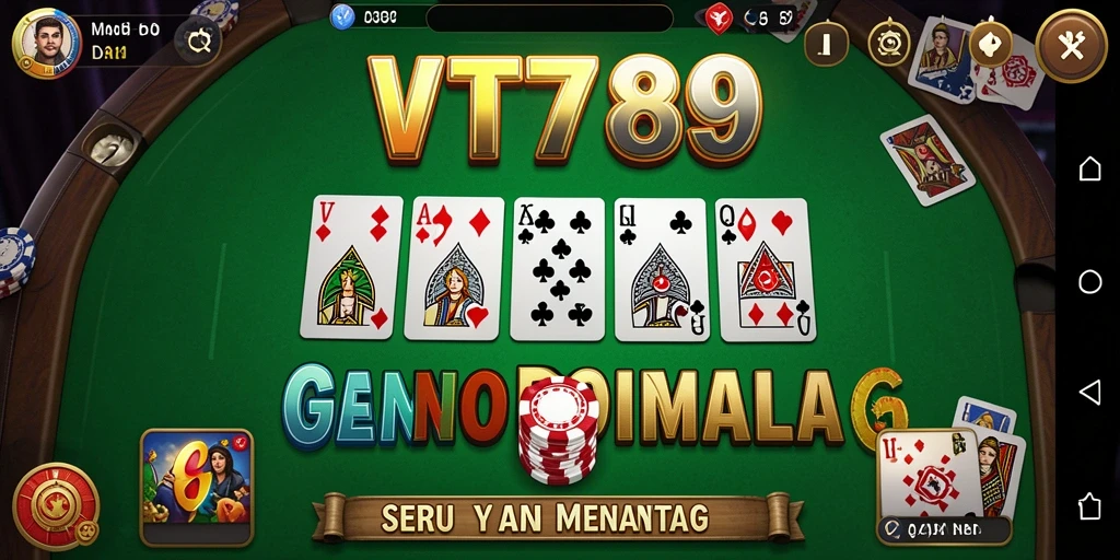 Tampilan gameplay VT789 menunjukkan keseruan permainan Domino.